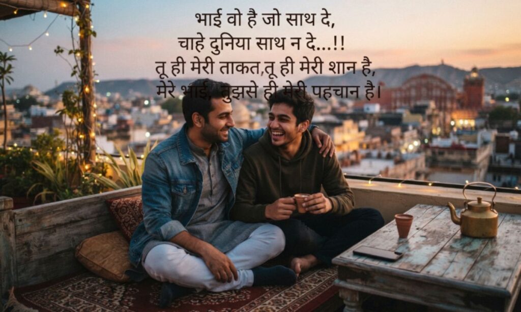 Bhai shayari in hindi text
