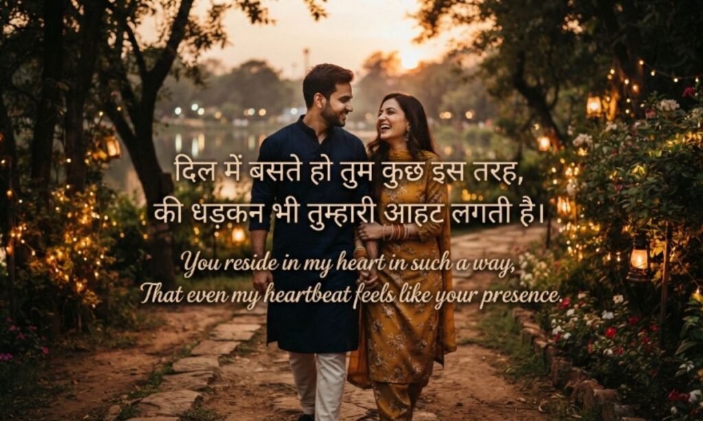 2 Line Love Shayari in Hindi English