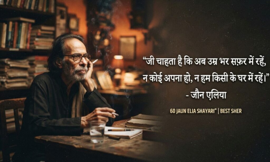 60 Jaun Elia Shayari | मशहूर शायर जौन एलिया के Best शेर