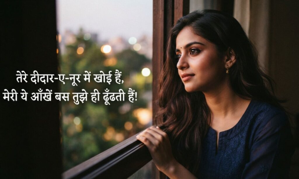 Aankhen Shayari in Hindi for Girl
