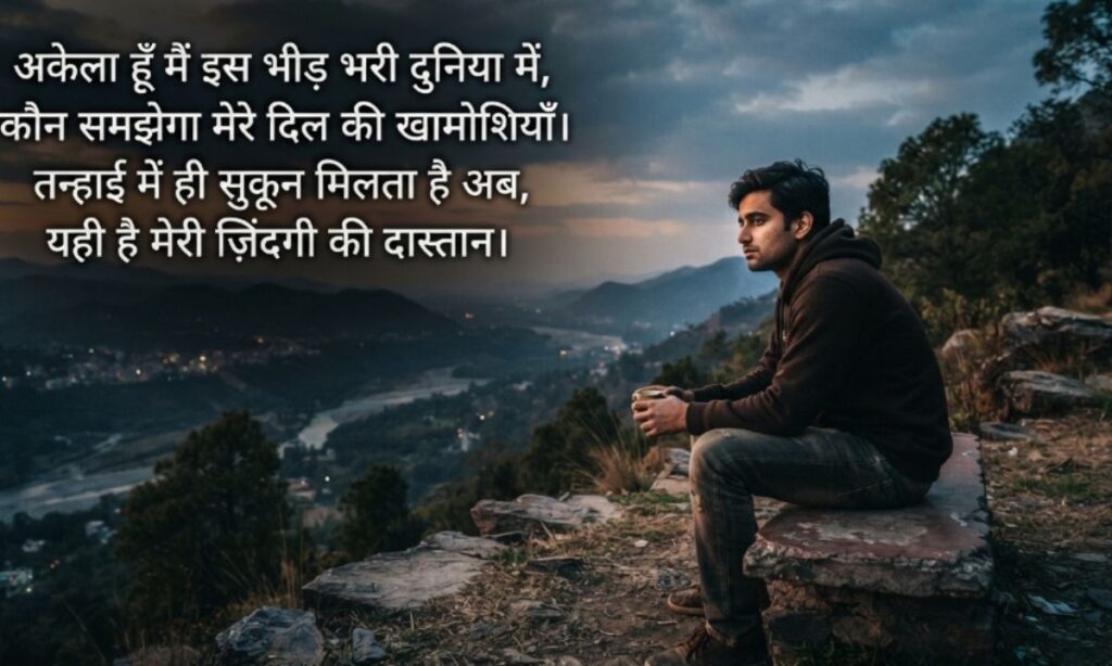 Alone Shayari in Hindi 