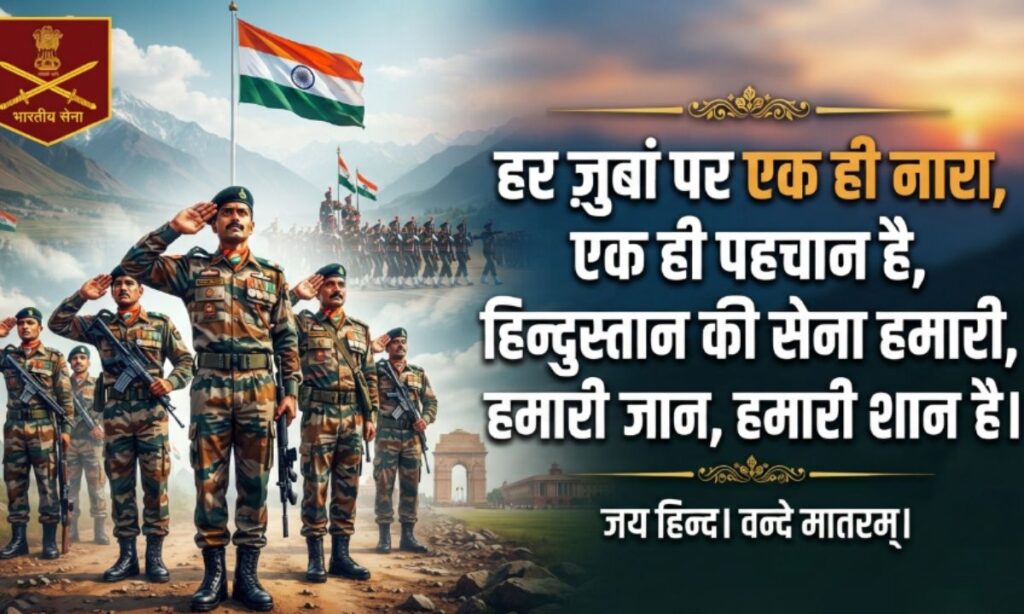 Army Day Shayari in Hindi