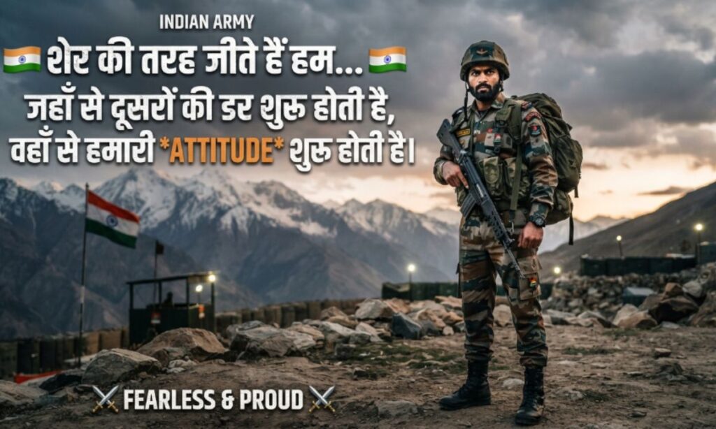 Army Shayari Attitude