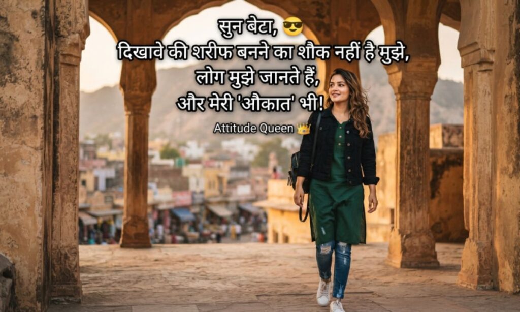 Attitude shayari for girls in Hindi