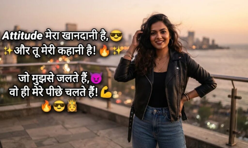 Attitude shayari for girls in hindi