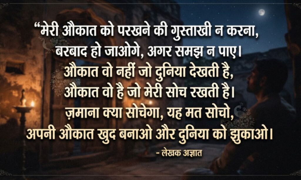 Aukat par Shayari