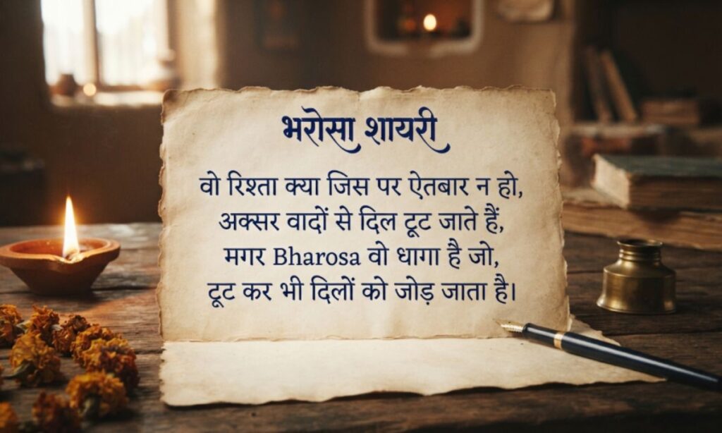 BHAROSA SHAYARI HINDI