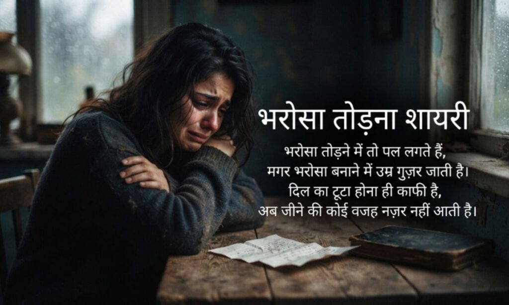 BHAROSA TODNA SHAYARI