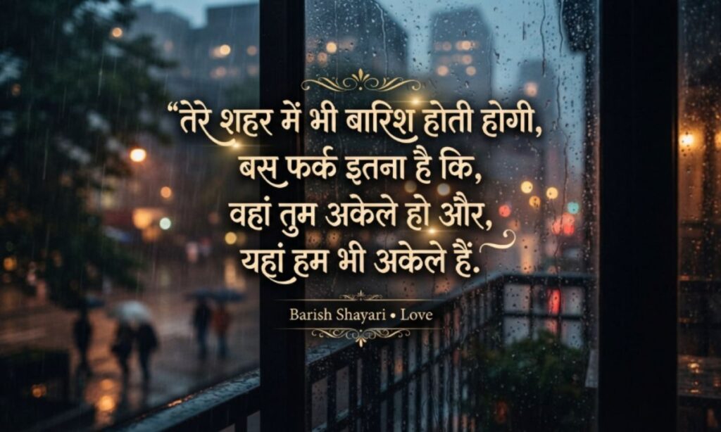 Barish Shayari Love