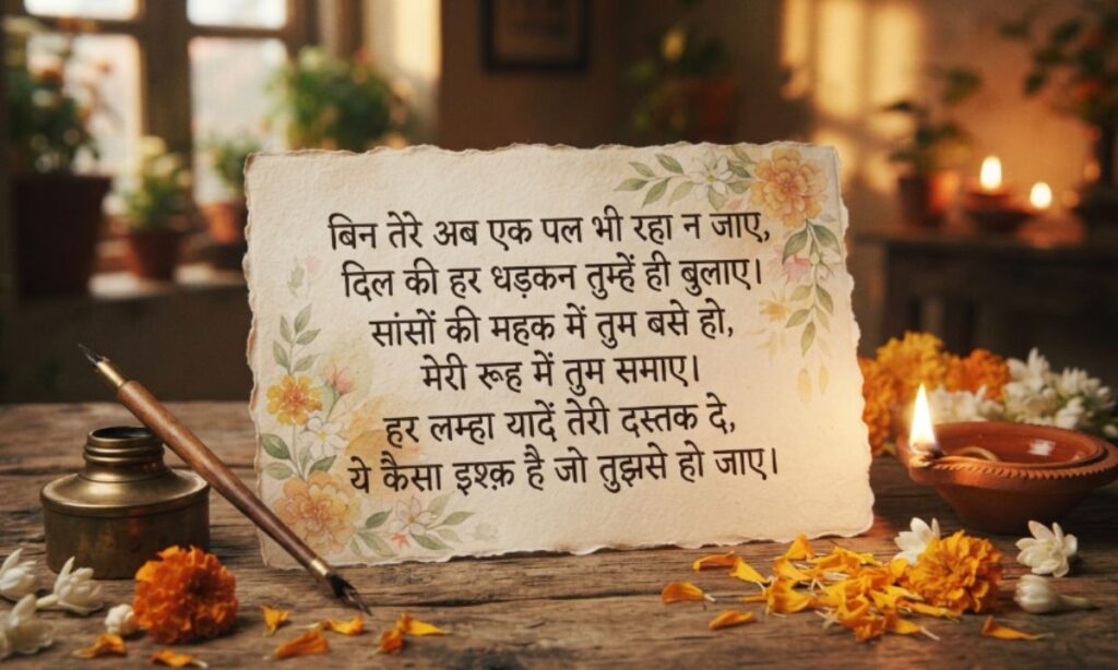 Beautiful handwriting shayari