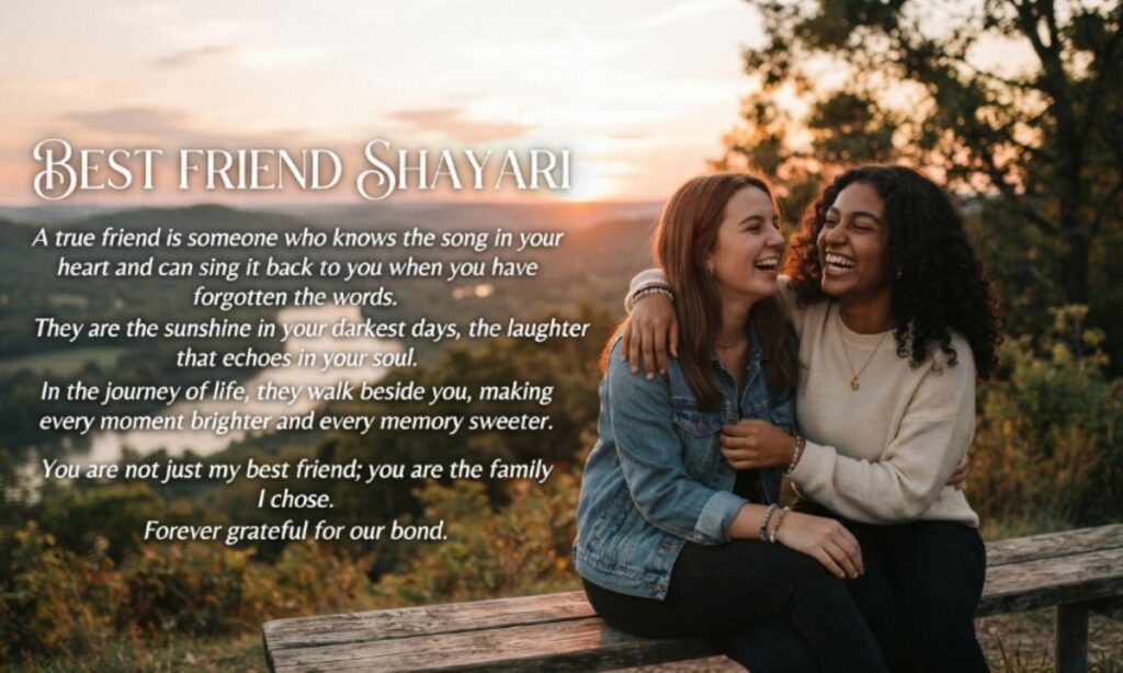 Best friend shayari in english
