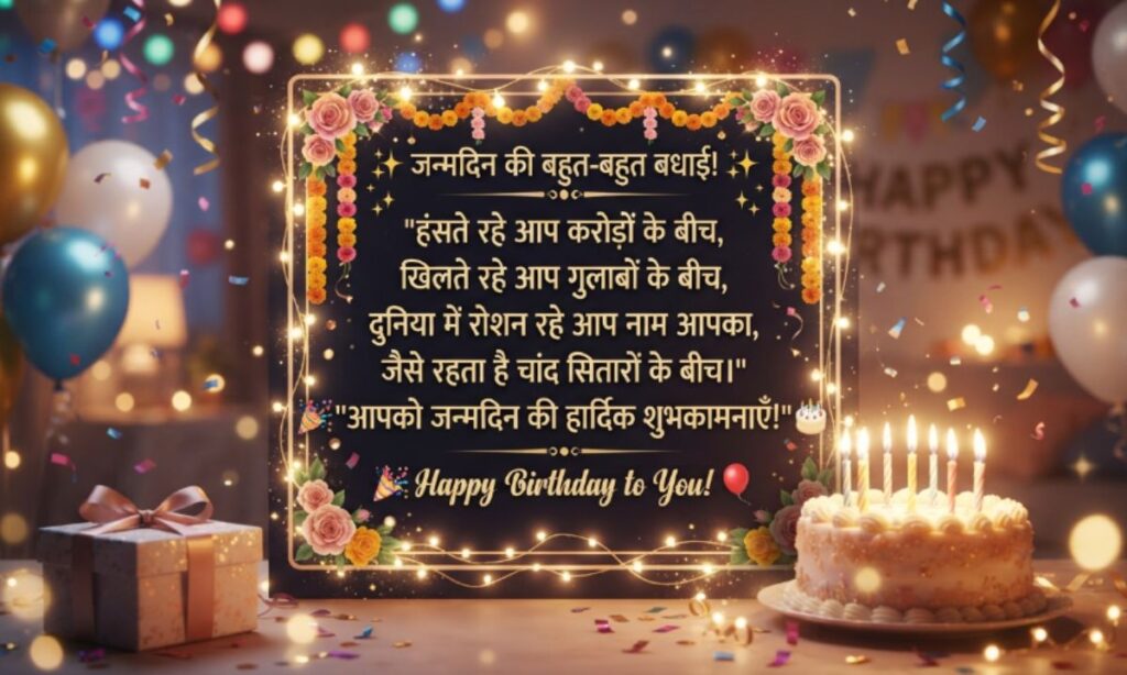 Birthday Wishes Shayari in Hindi