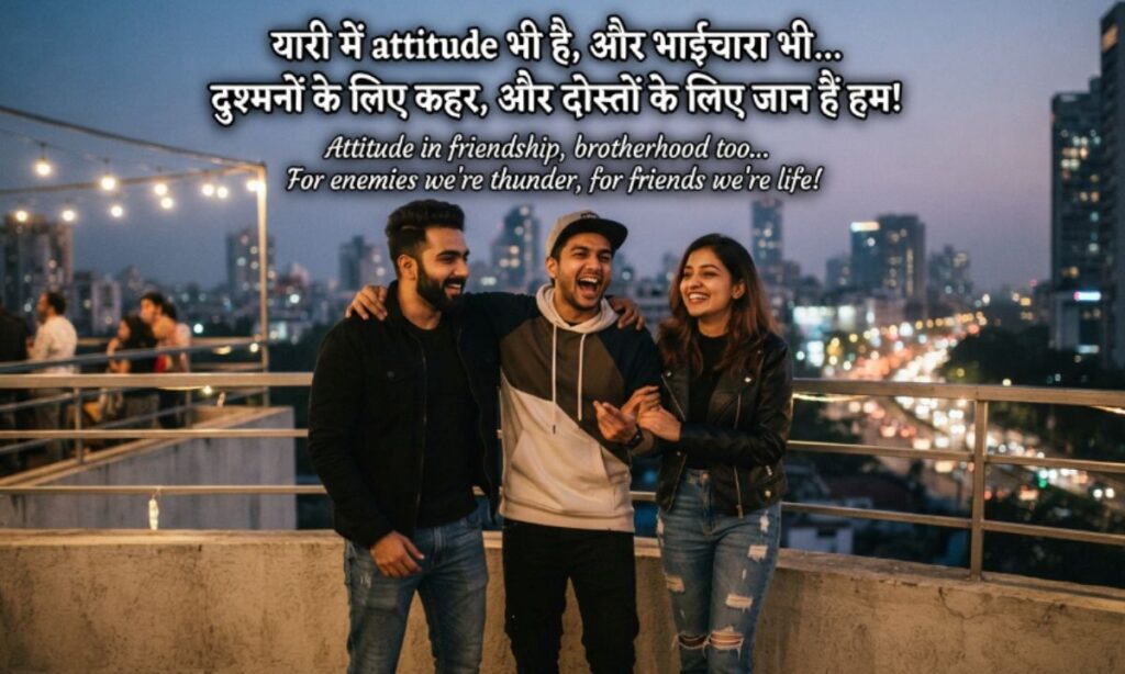Dosti Attitude Shayari