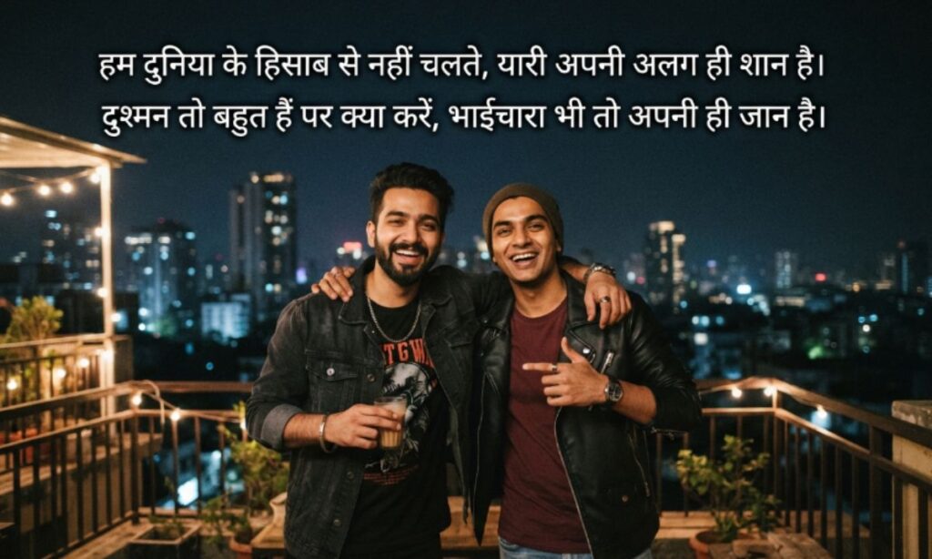 Dosti Attitude Shayari 2 Line