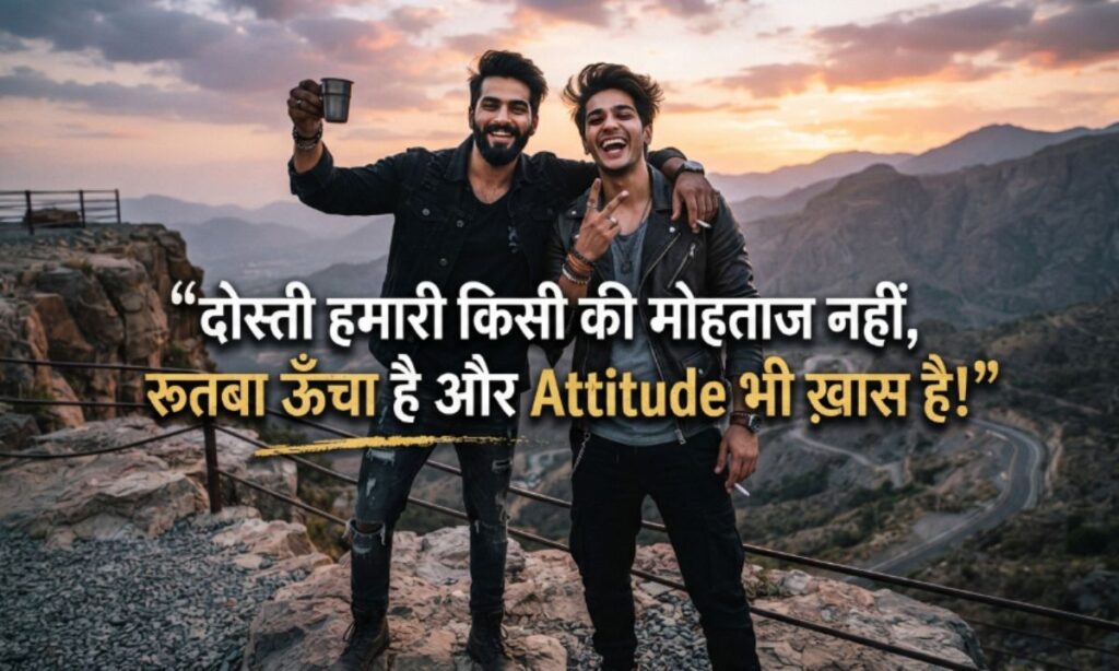 Dosti Shayari Attitude