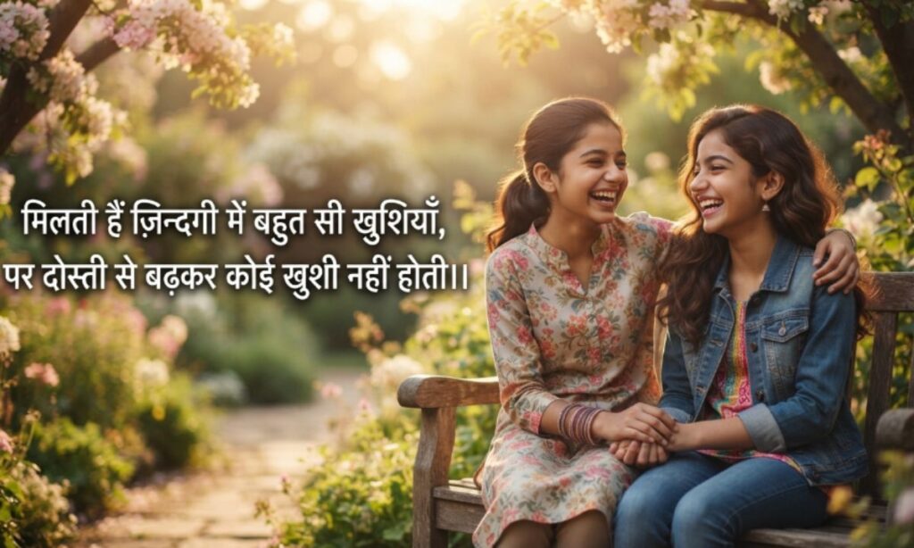 Dosti shayari in hindi 2 line for girl