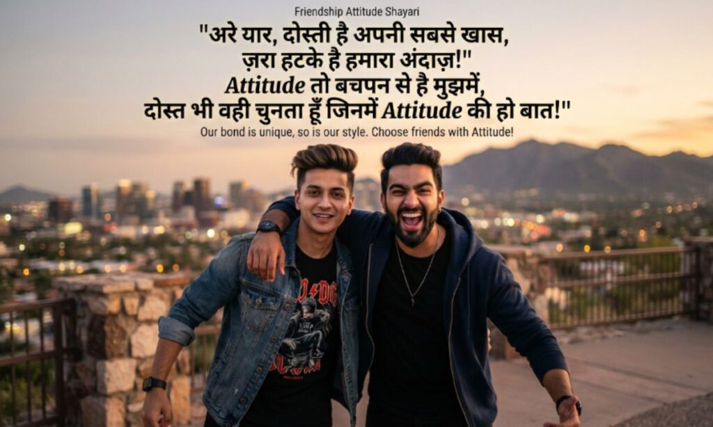 Dosti shayari in hindi attitude download