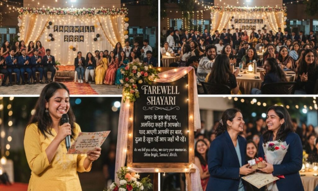 FAREWELL SHAYARI FOR SENIORS BY JUNIORS