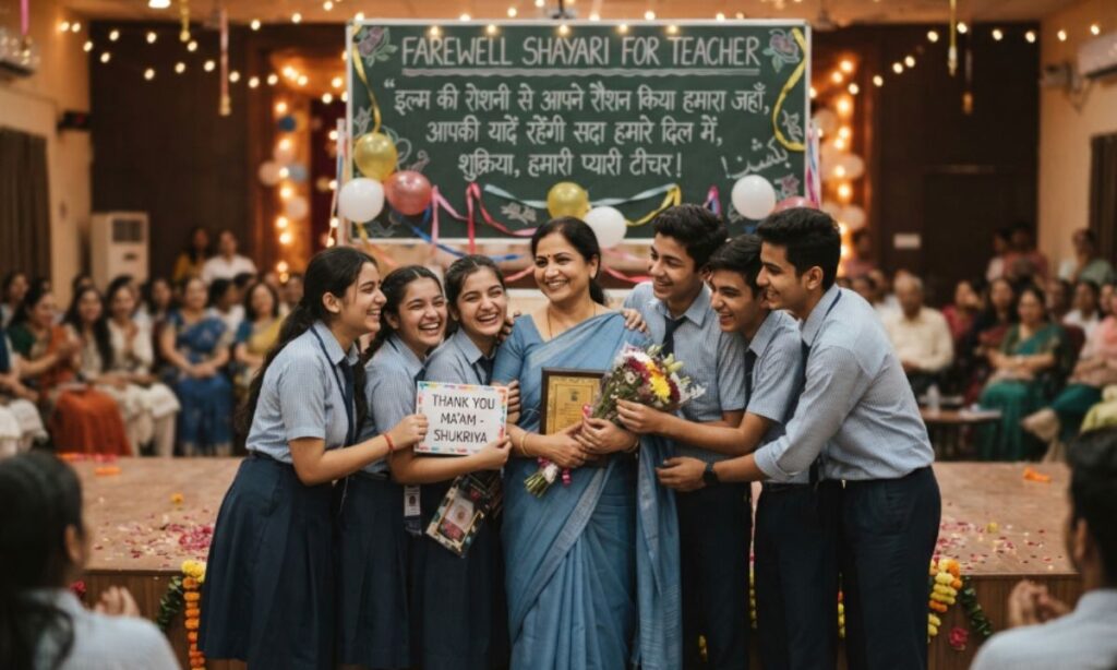 FAREWELL SHAYARI FOR TEACHER