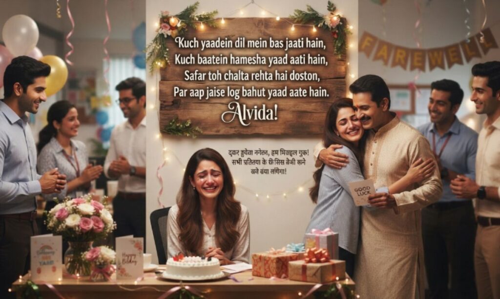 FAREWELL SHAYARI IN HINDI FOR COLLEAGUES