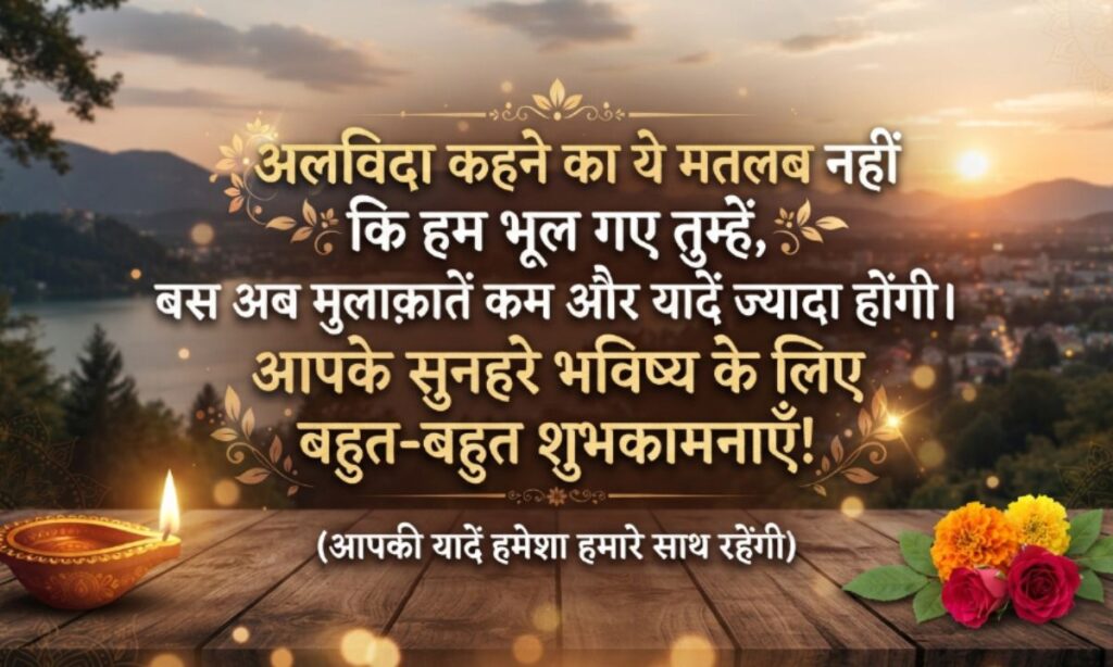 FAREWELL SHAYARI IN HINDI TEXT