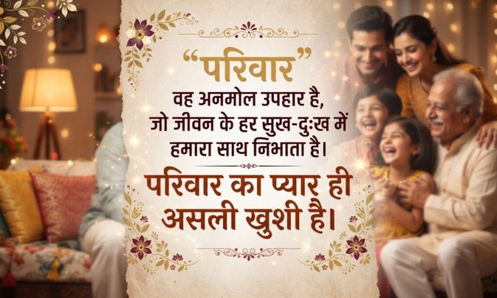 Family Love Quotes in Hindi