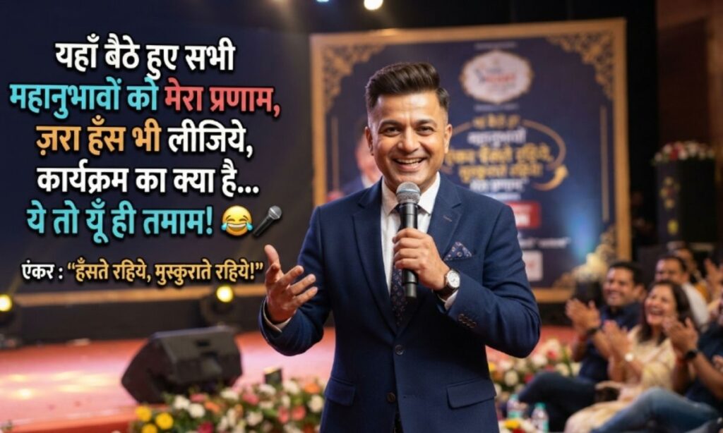 Funny Shayari for Anchoring in Hindi