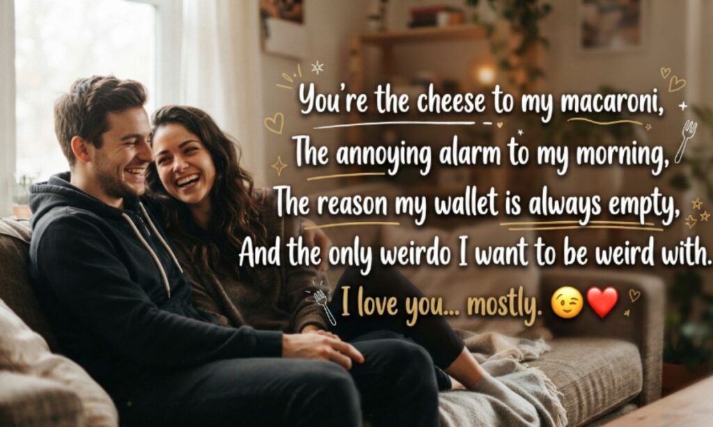 Funny love shayari in english for boyfriend