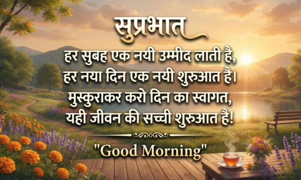 Good Morning Shayari in Hindi