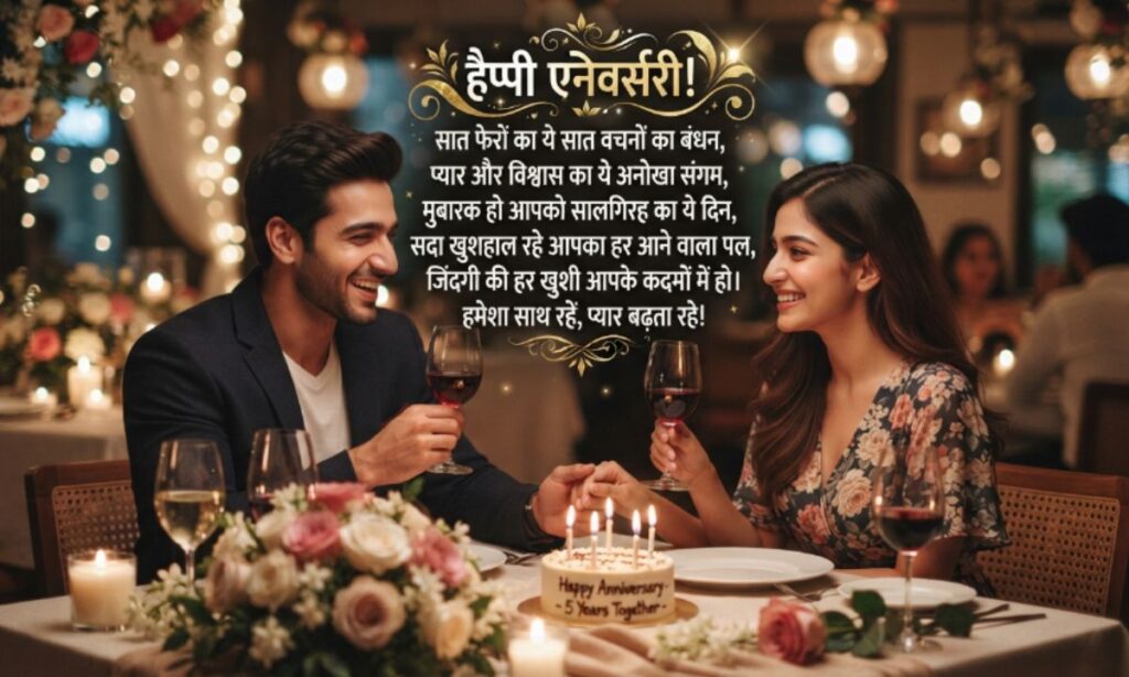 Happy Anniversary Shayari in Hindi Text