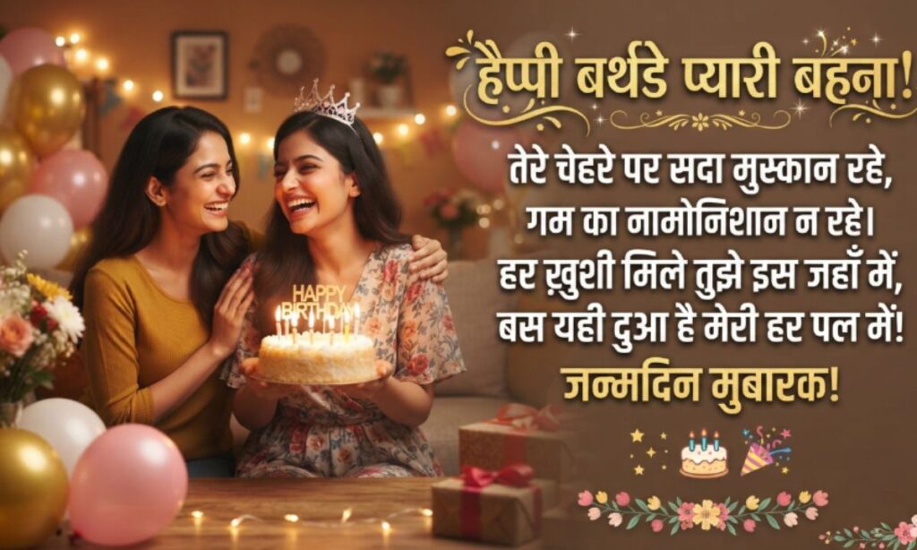 Happy Birthday Sister Shayari