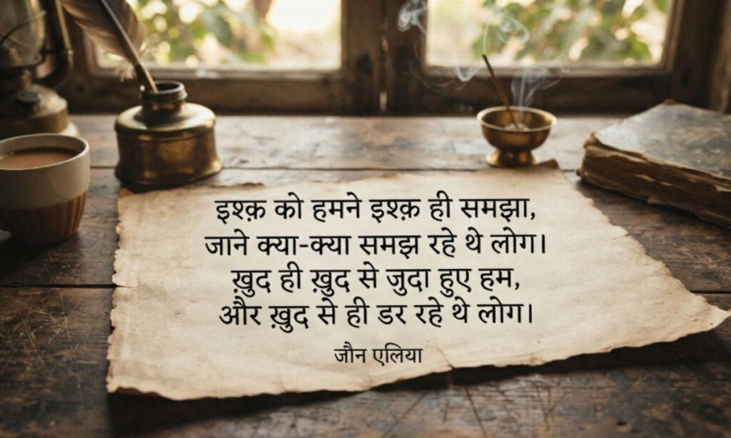 Jaun Elia Shayari on Love