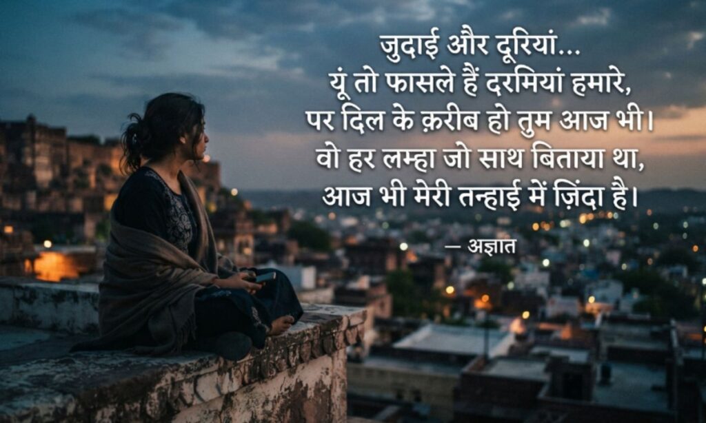 Judai & Dooriyan Shayari (जुदाई और दूरियाँ)