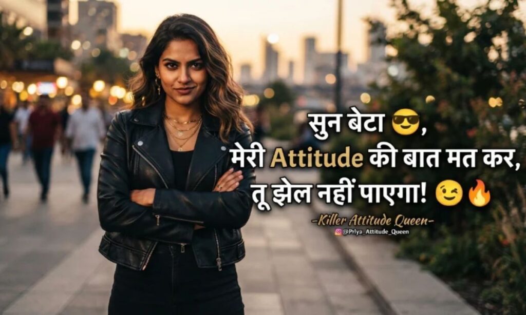 Killer attitude girl shayari for Instagram