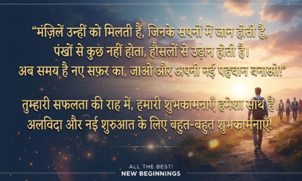 MOTIVATION FAREWELL SHAYARI IN HINDI