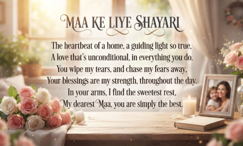 Maa ke Liye Shayari English