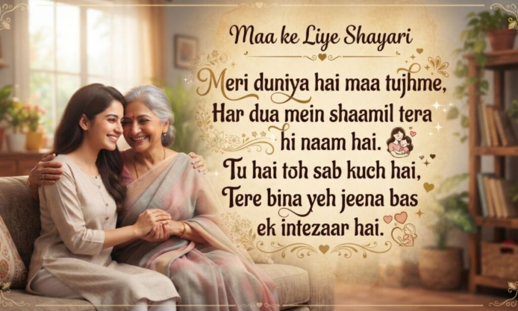 Maa ke Liye Shayari in English