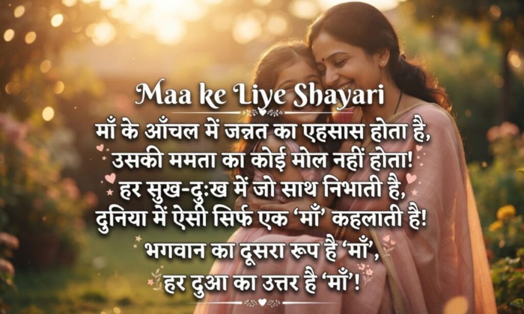 Maa ke Liye Shayari in Hindi