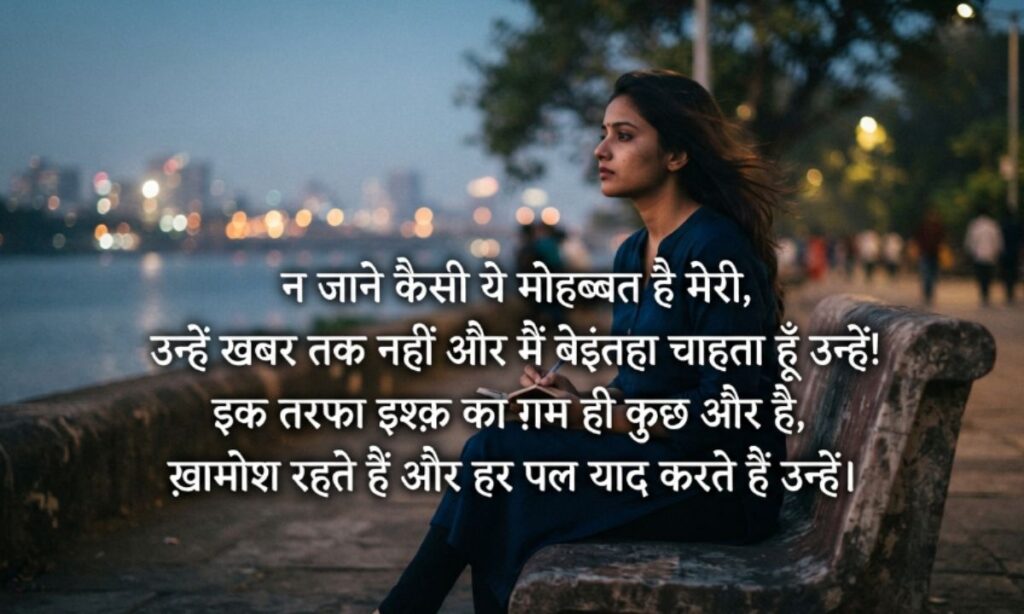 One Sided Love Shayari – एकतरफा प्यार शायरी
