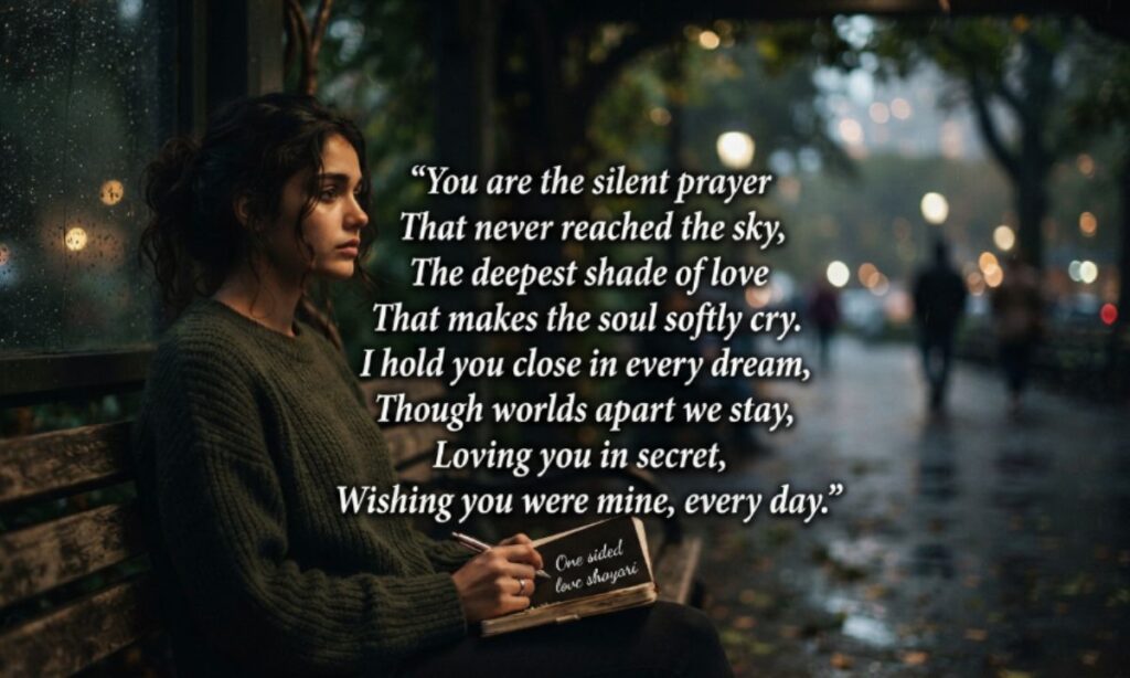 One sided love shayari english