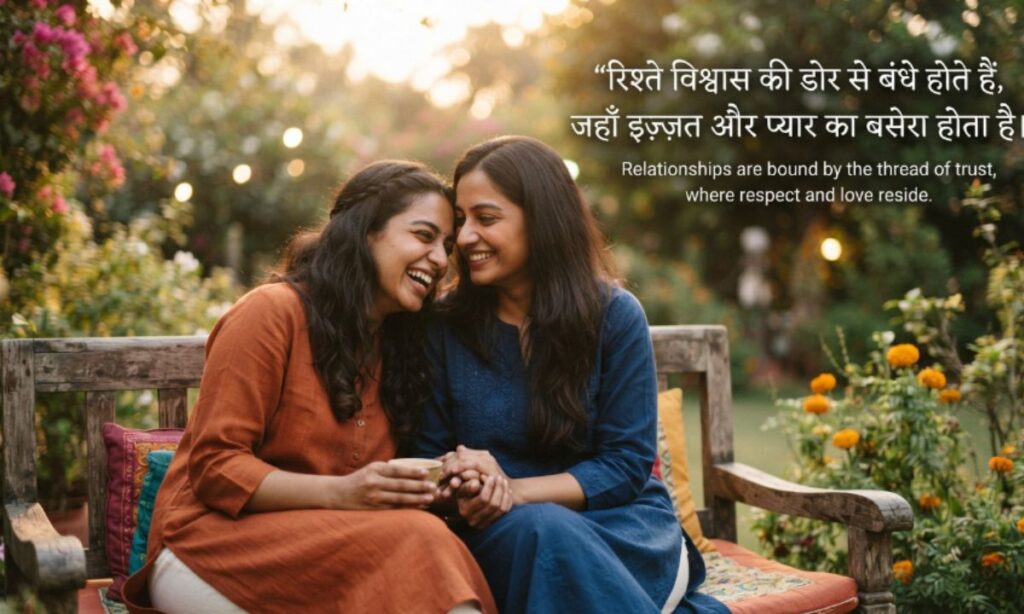 RISHTE BHAROSA SHAYARI