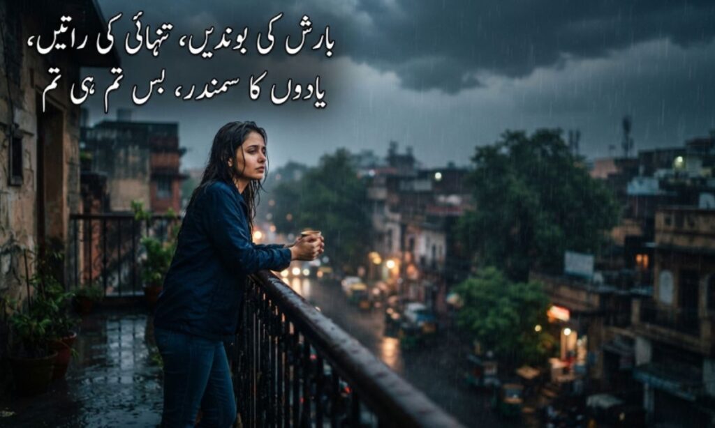 Shayari on barish in Urdu