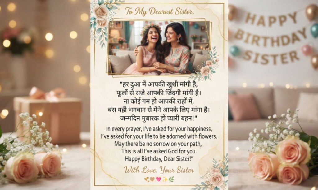 Sister Birthday Shayari