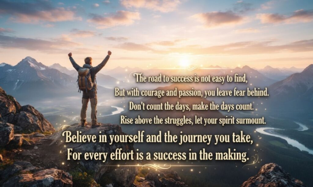 Success Motivational Shayari in English