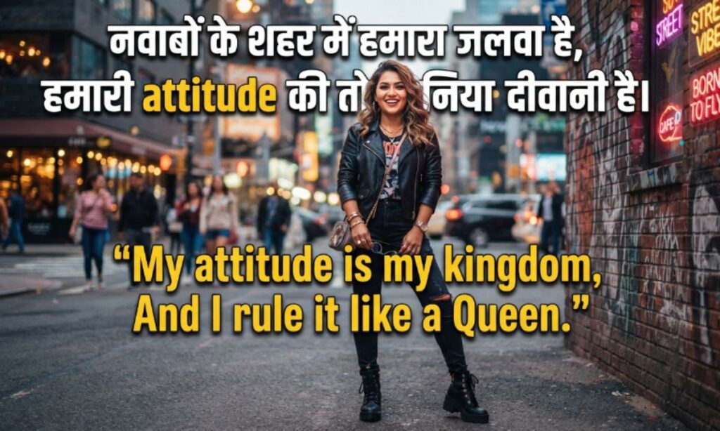 Swag attitude shayari for girls