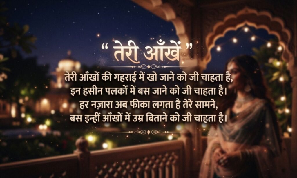 Teri Aankhen Shayari