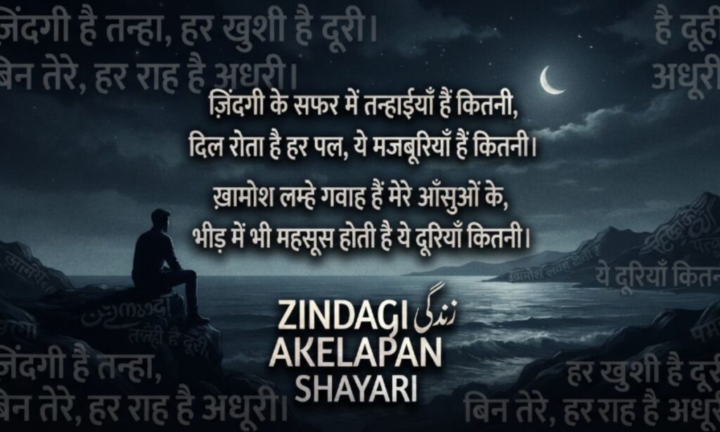Zindagi Akelapan Shayari┬а