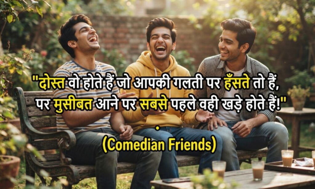 comedy shayari for friends in hindi