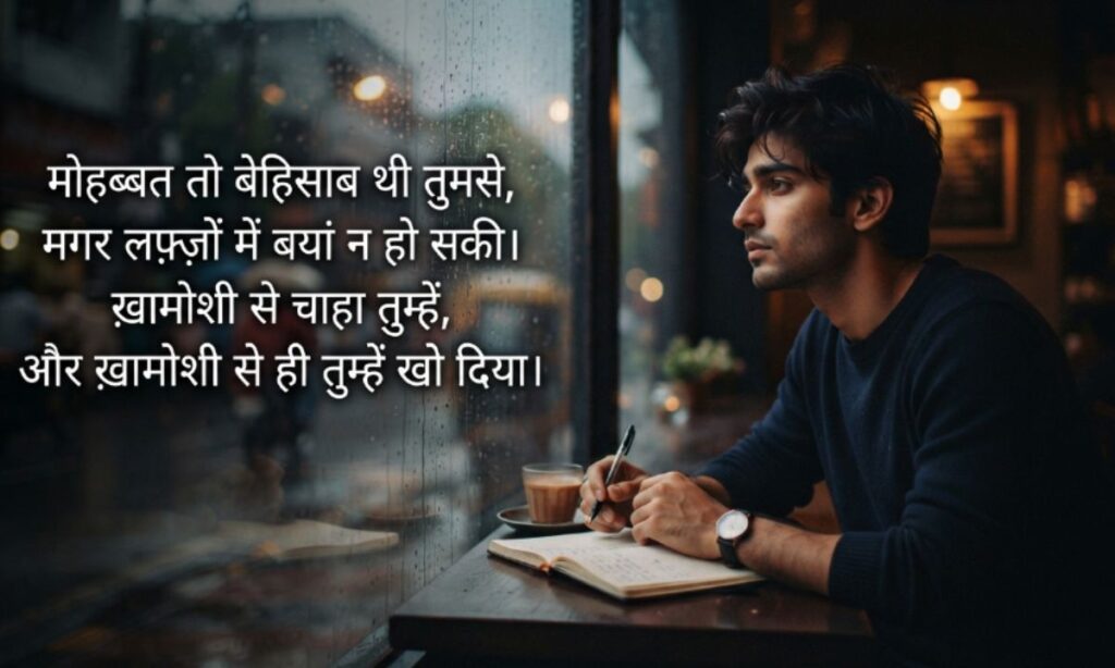 खामोश एकतरफ़ा प्यार शायरी