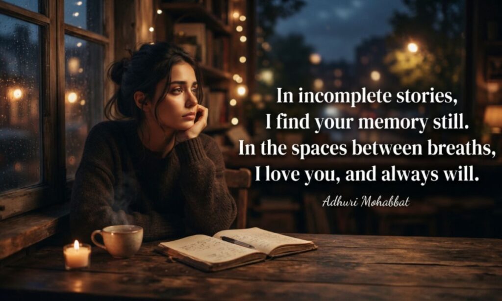 Adhuri Mohabbat Shayari in English